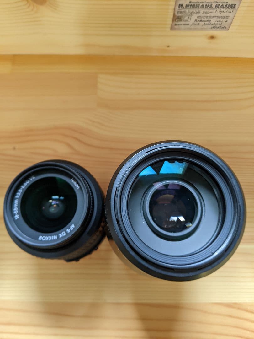 ニコンデジカメ交換レンズ２個セット(標準＋望遠レンズ)