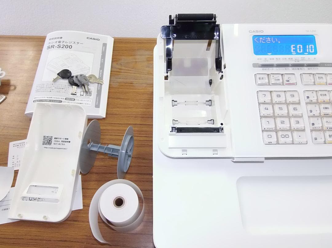SR-S200すぐ使える設定無料カシオ10部門レジスター25040901