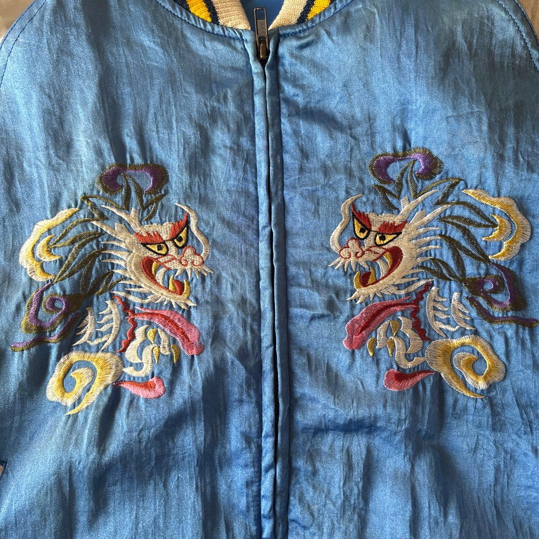 n*a様 刺繍ドラゴンデザイン スカジャン