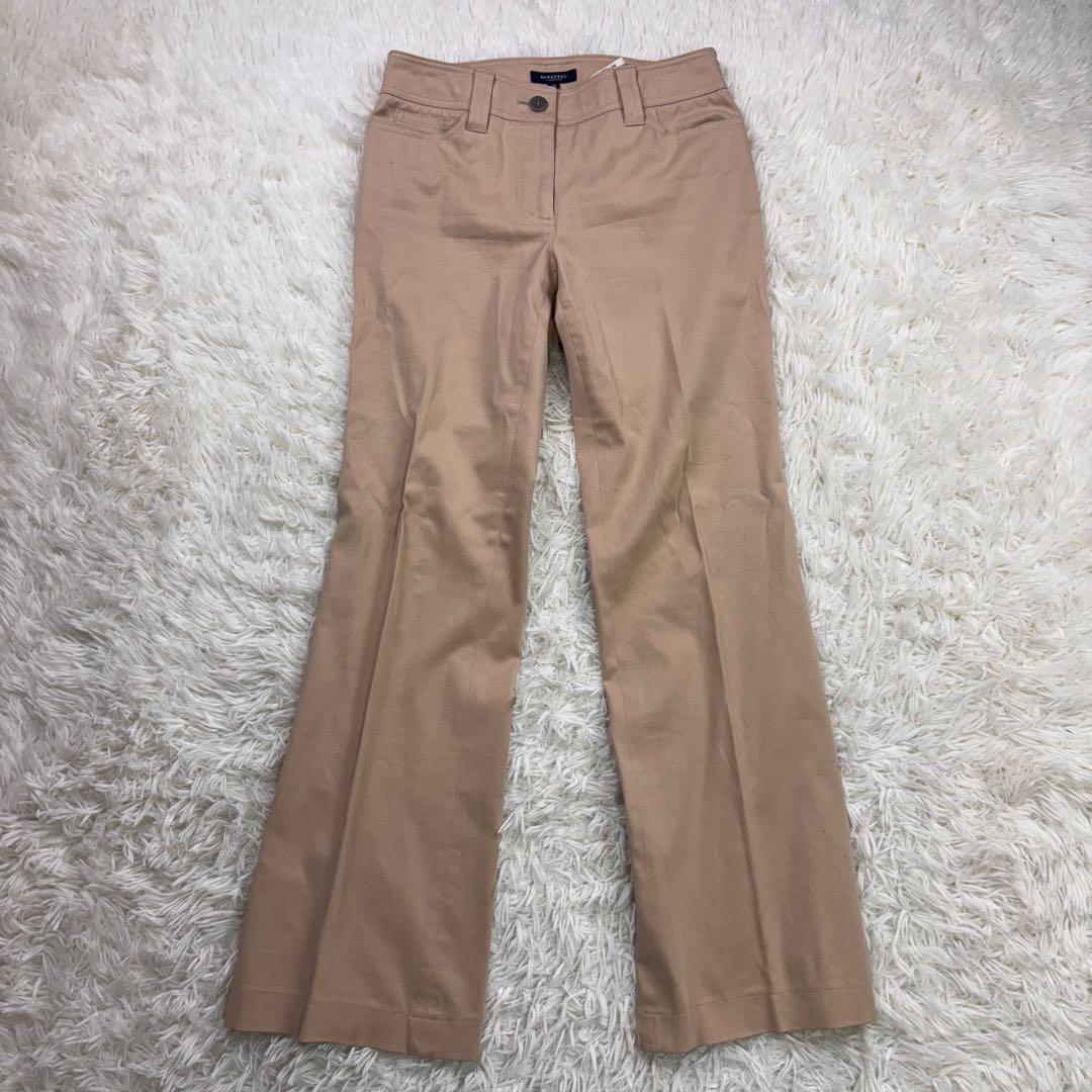 バーバリーロンドン ベージュストライプシングル3Bパンツスーツ