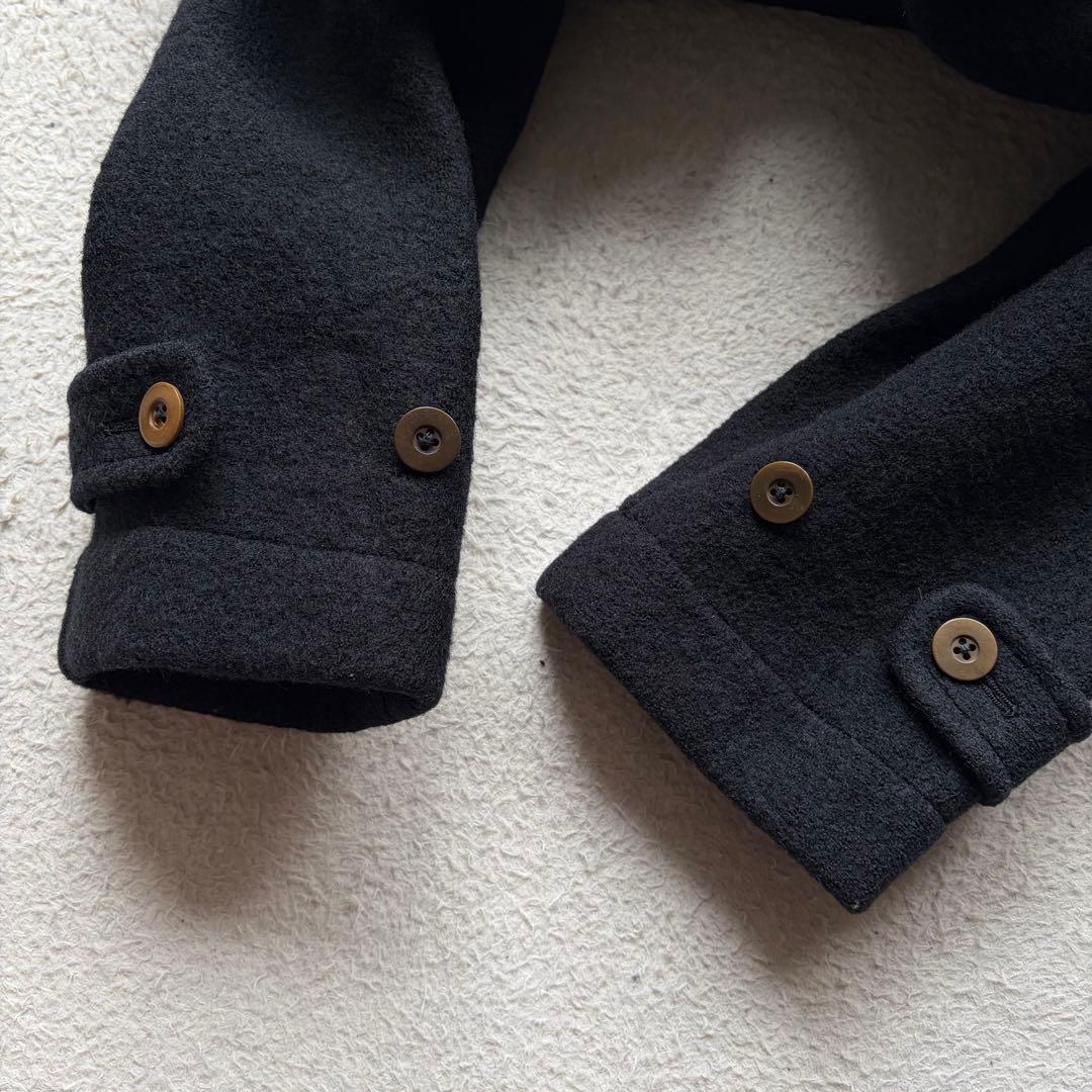 【極美品】ピンクハウス ダッフルコート ロング丈 ロゴワッペン トグル ブラック