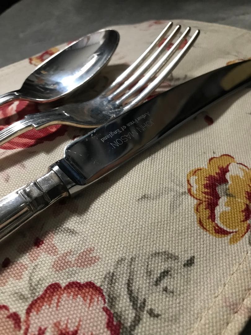 英國名門　お一人様　シェフィールド　ロンドン購入　銀器カトラリー3点セット