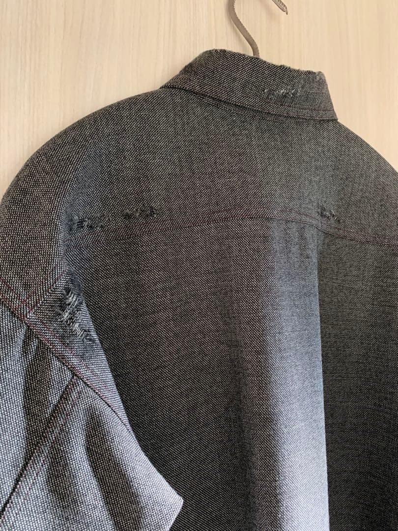 MARNI ダメージ加工シャツ グレー