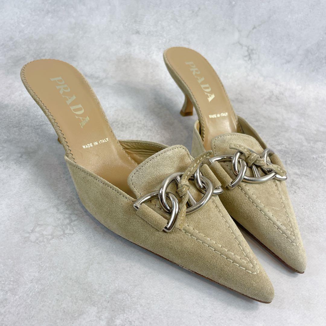 PRADA プラダ　ミュール　サンダル　スエード　00s