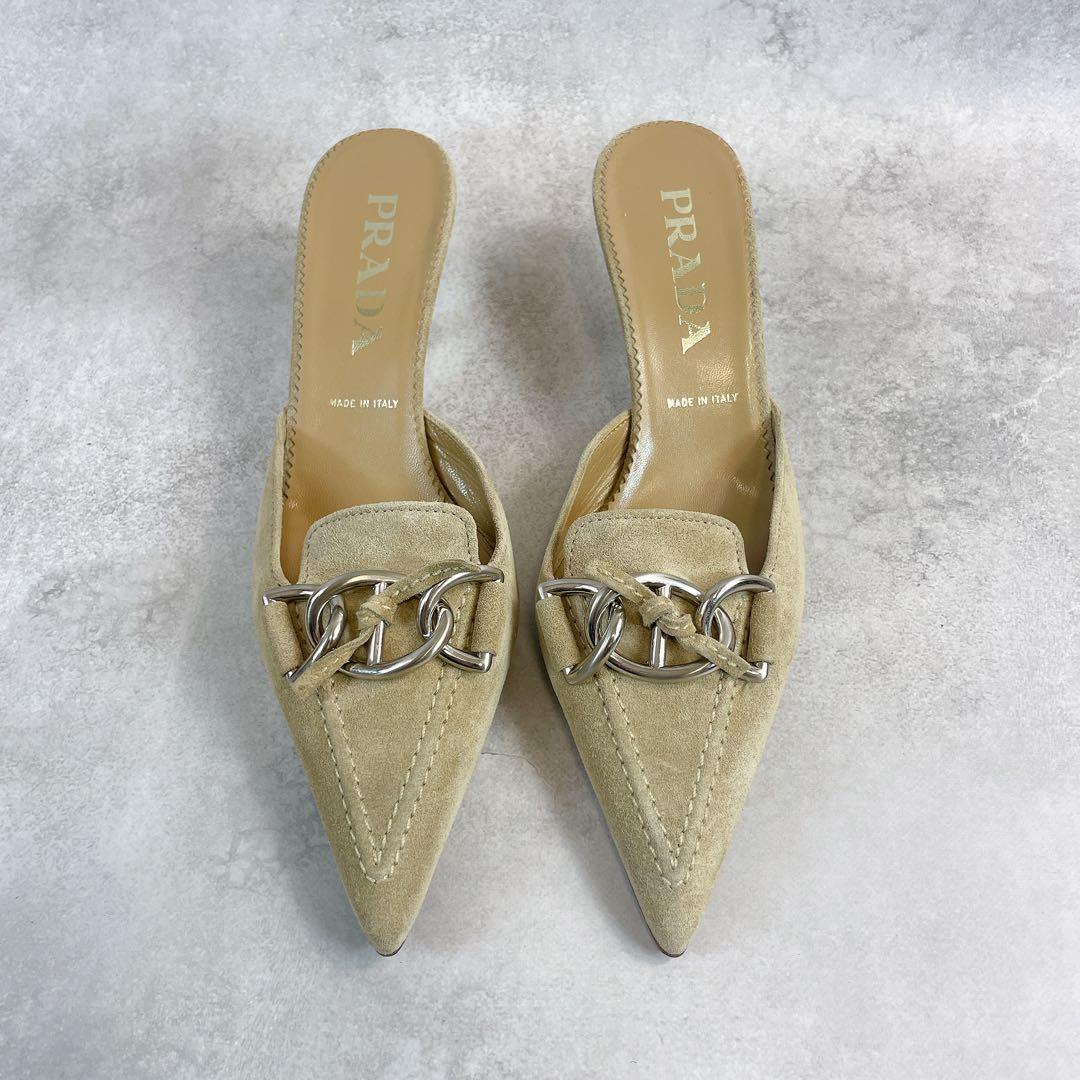 PRADA プラダ　ミュール　サンダル　スエード　00s