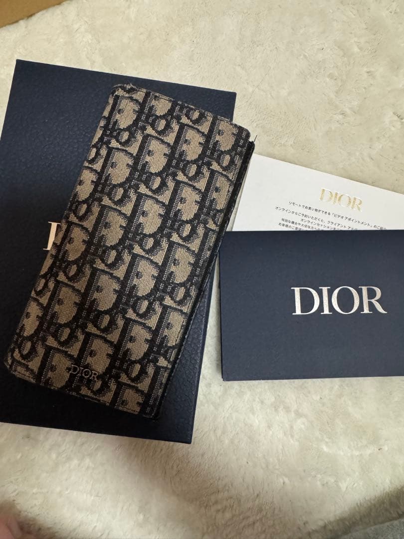 Dior バーティカル ロングウォレット ディオール オブリーク ジャカード