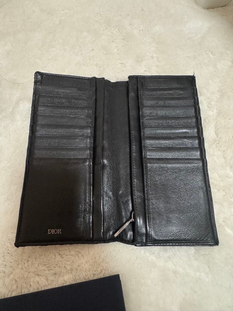 Dior バーティカル ロングウォレット ディオール オブリーク ジャカード