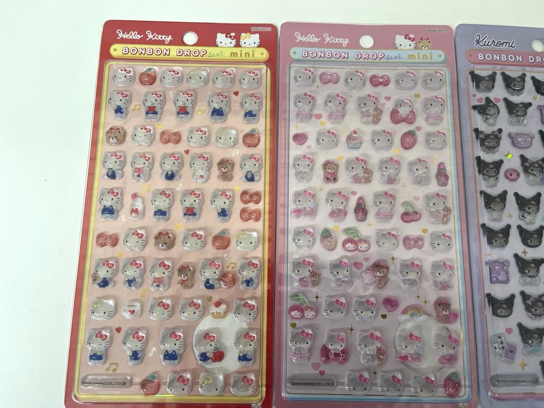【正規品】サンリオ　ボンボンドロップシールミニ　8種コンプリート