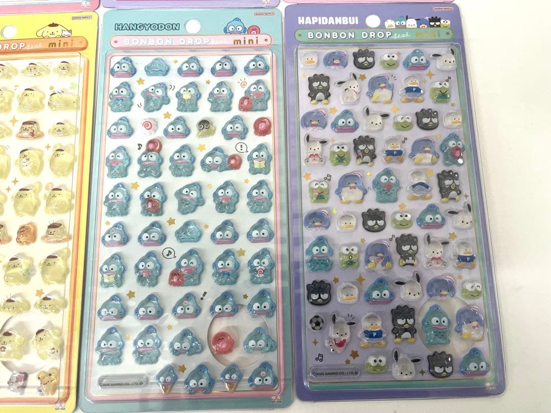 【正規品】サンリオ　ボンボンドロップシールミニ　8種コンプリート