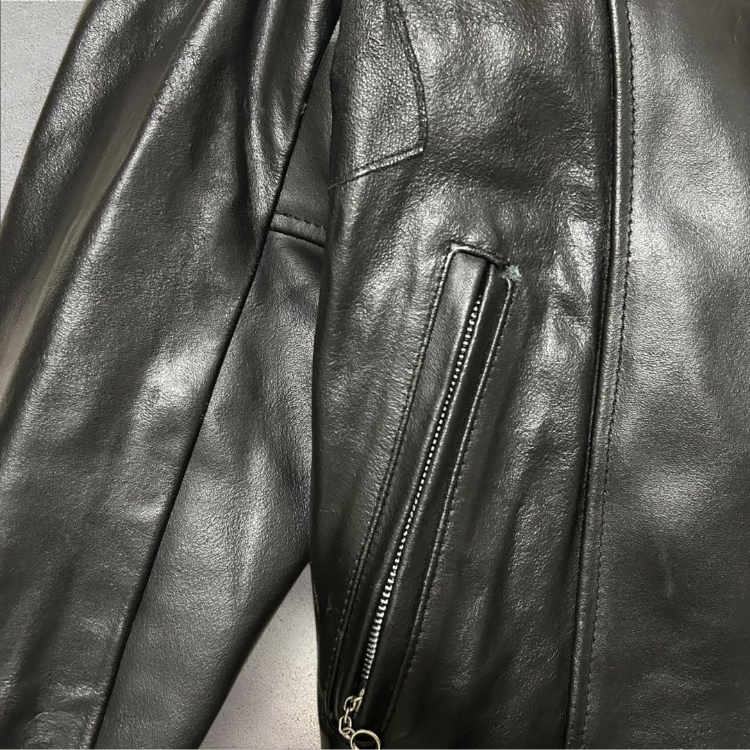 Sears 70s〜80s USA製本革レザージャケットフェイクファーライナー付