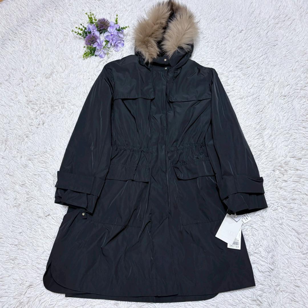 新品未使用　自由区 ファー ロングコート ライナー付　モッズコート　46