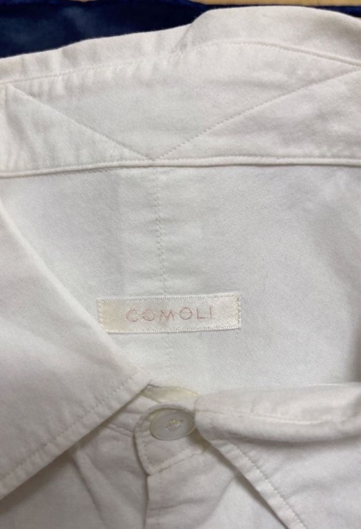 【COMOLI】コモリシャツ ホワイト サイズ3