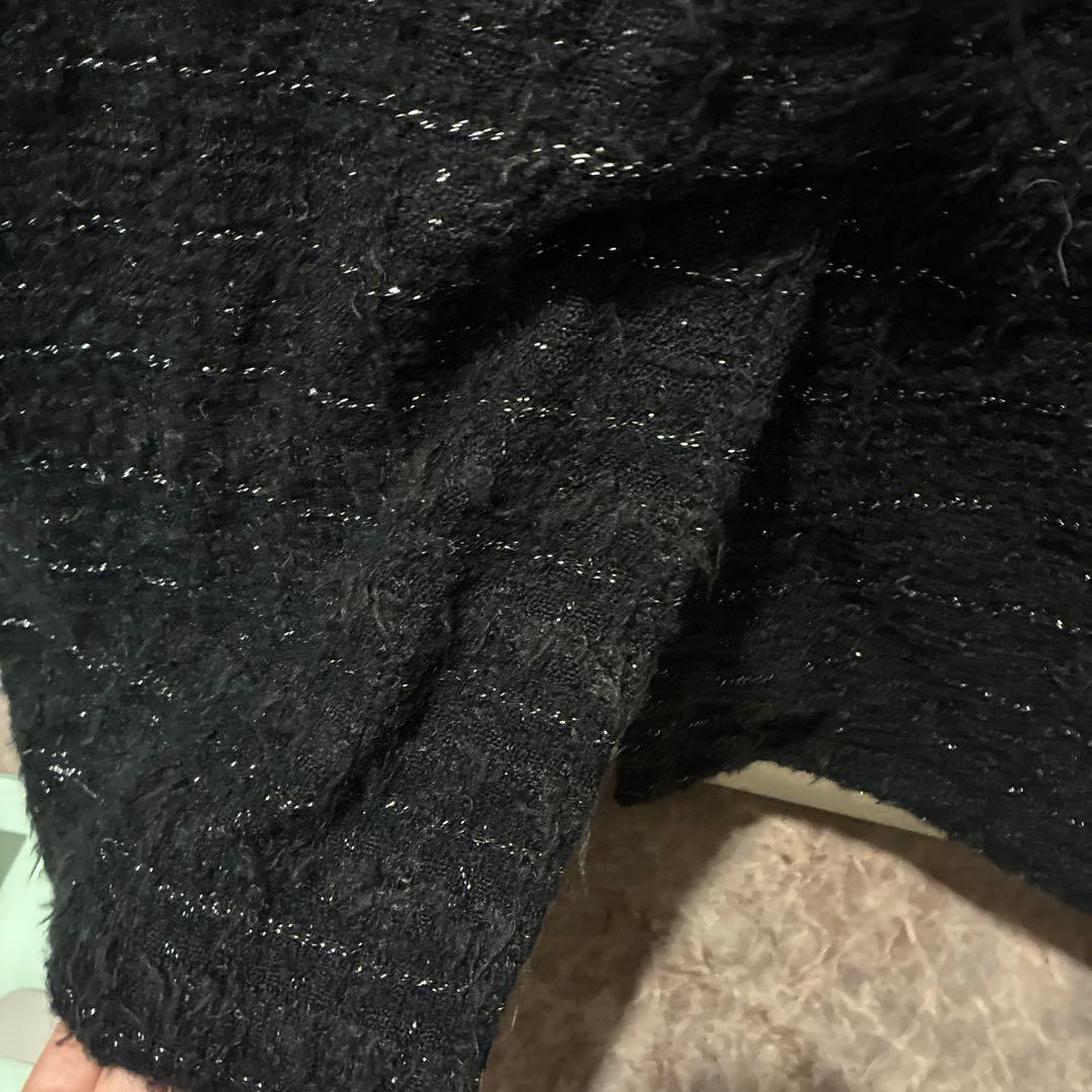 黒のツイードタイトスカート　tricot COMME des GARCOＮS