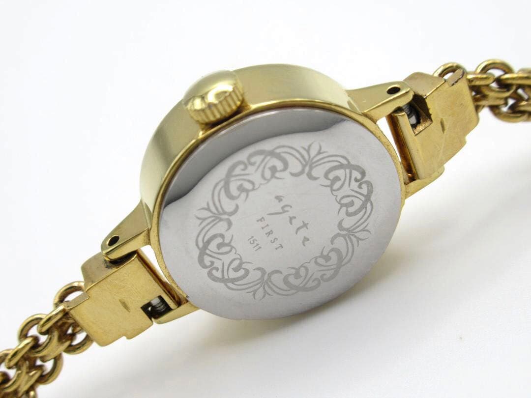 agete アガット ファースト ラウンドフェイス ジュエリーウォッチ 時計