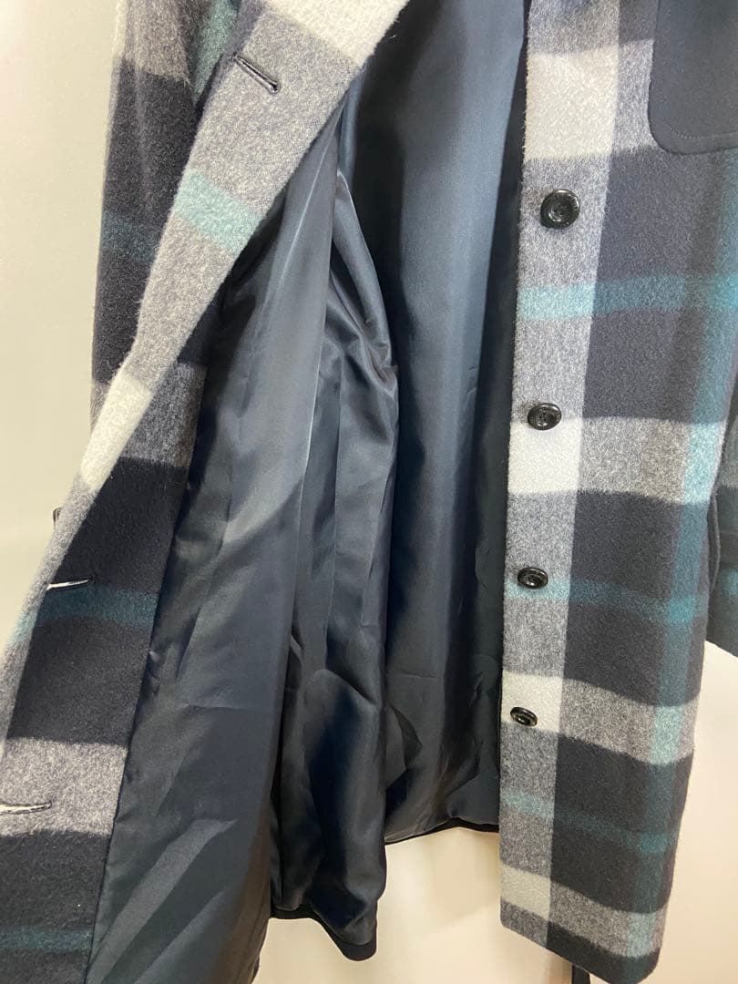 ブルーレーベル・クレストブリッジ クレストブリッジチェックショートビーバーコート