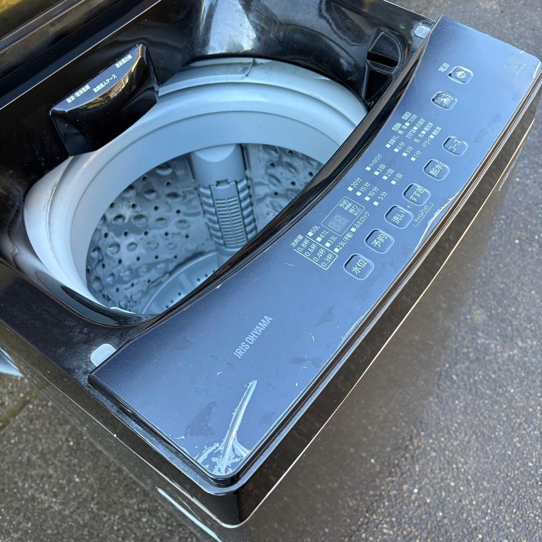 値下げ‼️【東京23区設置無料‼️】アイリスオーヤマ洗濯機6キロ✨2021年製✨黒