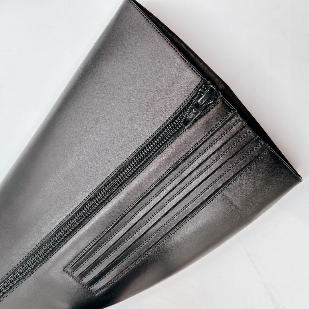 未使用級✨クリスチャンルブタン　ロングブーツ　レザー　ブラック　37 1/2