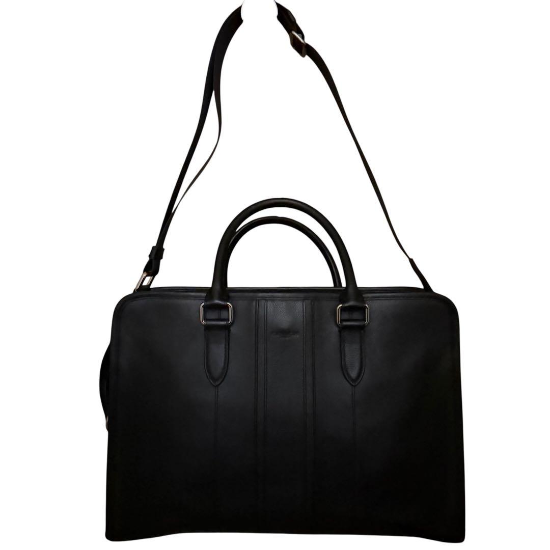 コーチ　ビジネスバッグ　2way ブリーフ　ブラック　レザー　ボンド　72309