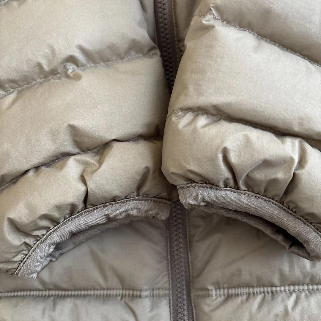 美品 DANTON フード付き ベージュ ダウンジャケット 38 ダントン