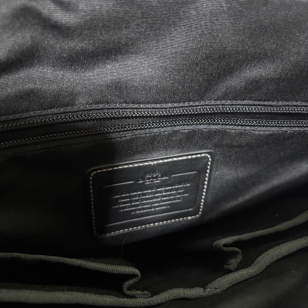 希少 コーチ ショルダーバッグ ヘリテージ ウェブレザー メッセンジャー シボ革