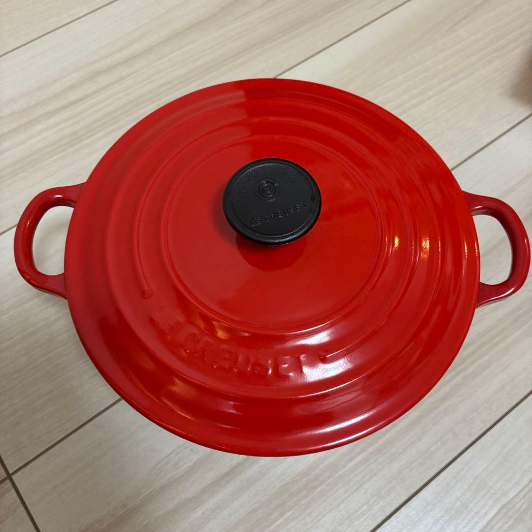 ル・クルーゼ 両手鍋 20cm 赤
