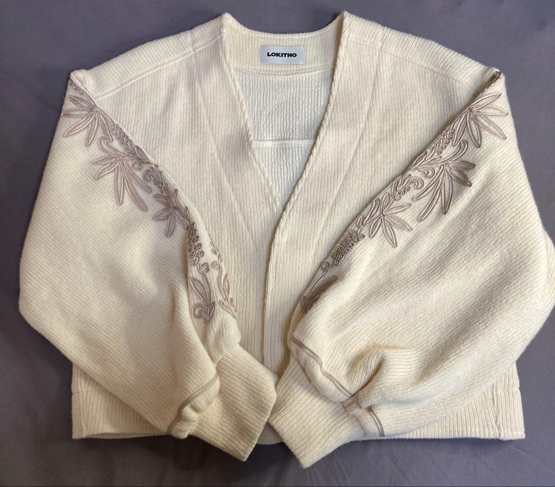 LOKITHO STUDIOUS別注 コードエンブロイダリーニットカーディガン