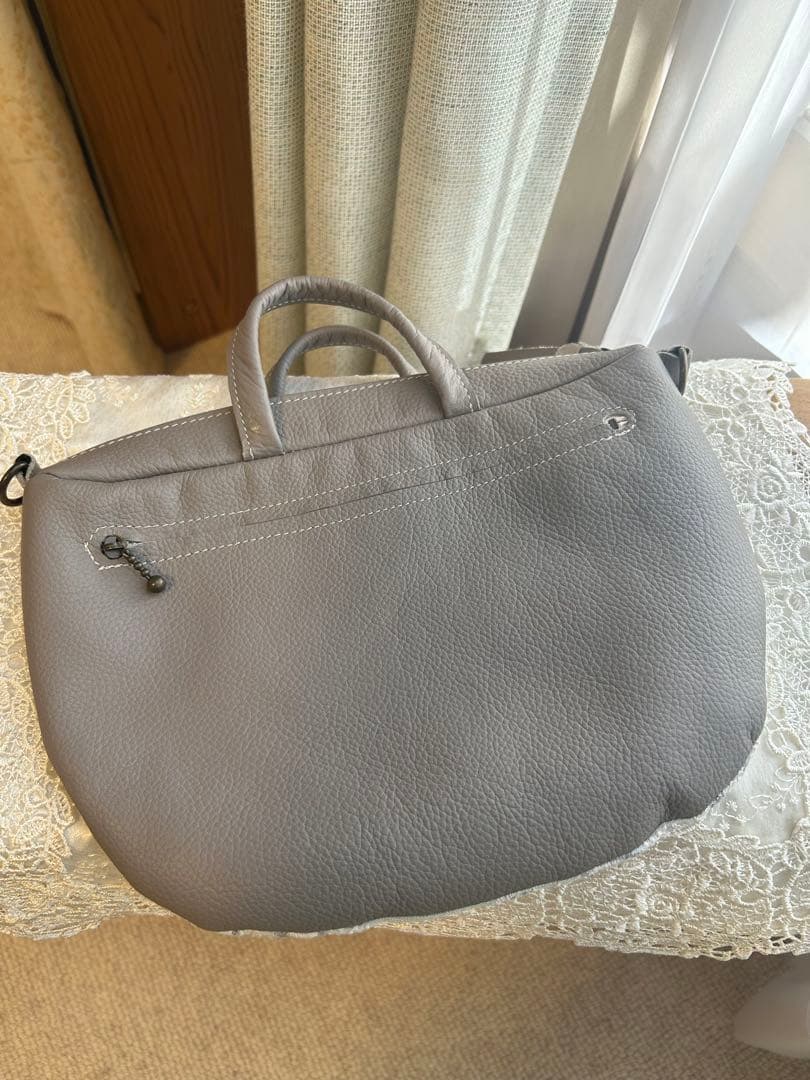 ミナペルホネン　ハンドメイドバッグ　セレブレイト　ライトブルー