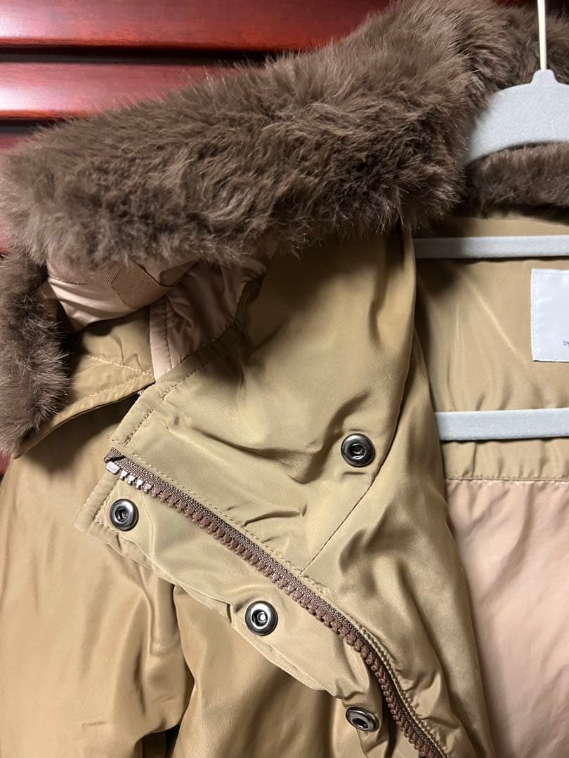 INÉD フェイクファーロングダウンコート