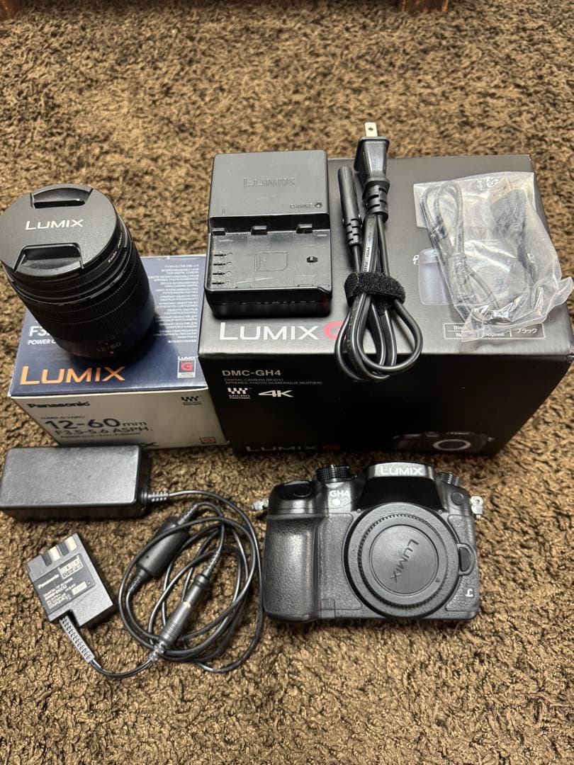 Panasonic GH4 ミラーレス一眼 標準レンズ&別売り電源アダプタ付属