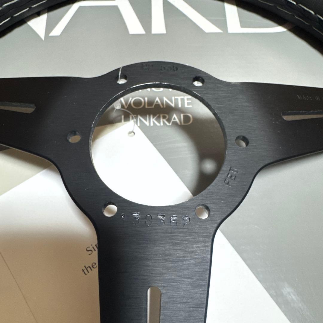 バ*ム様 ナルディ　CLASSIC ブラックレザー/ブラックスポーク（34φ）N