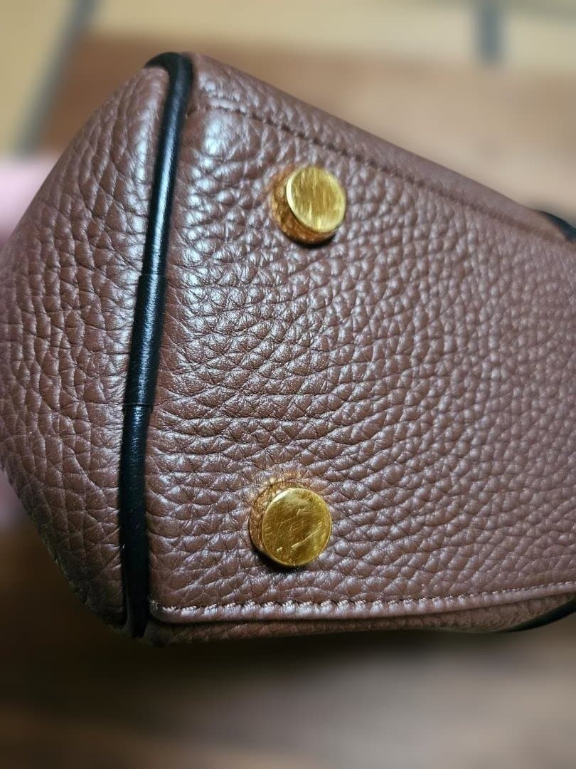 トム・フォードブラウンレザー ビジネスバッグ