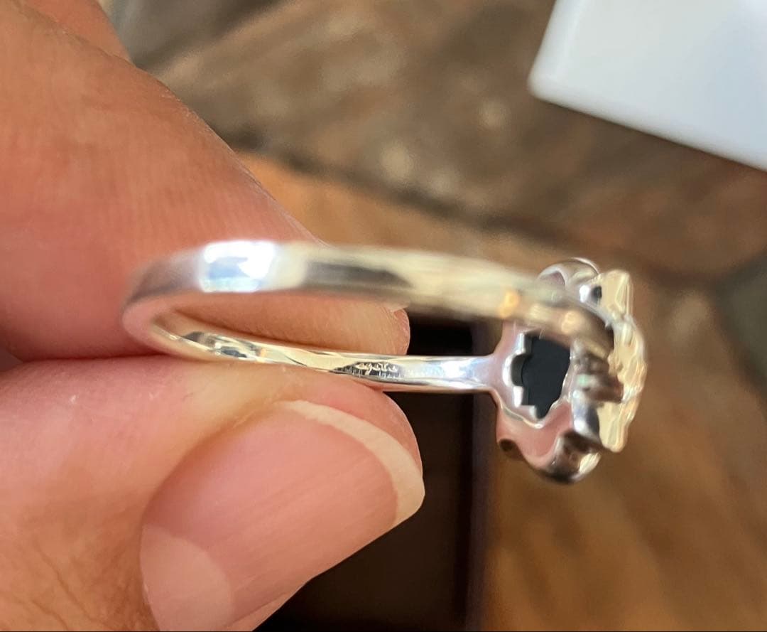 agete シルバー モザイクオパール クォーツリング 15号