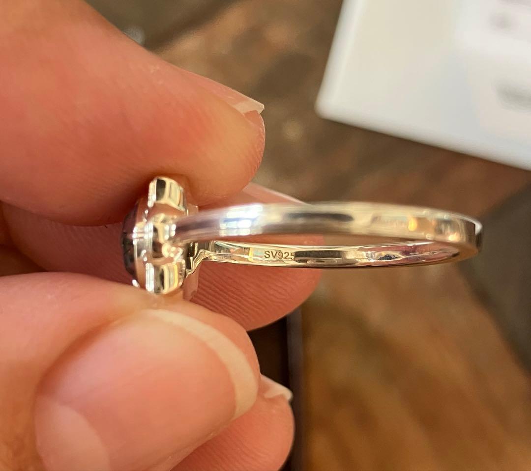 agete シルバー モザイクオパール クォーツリング 15号