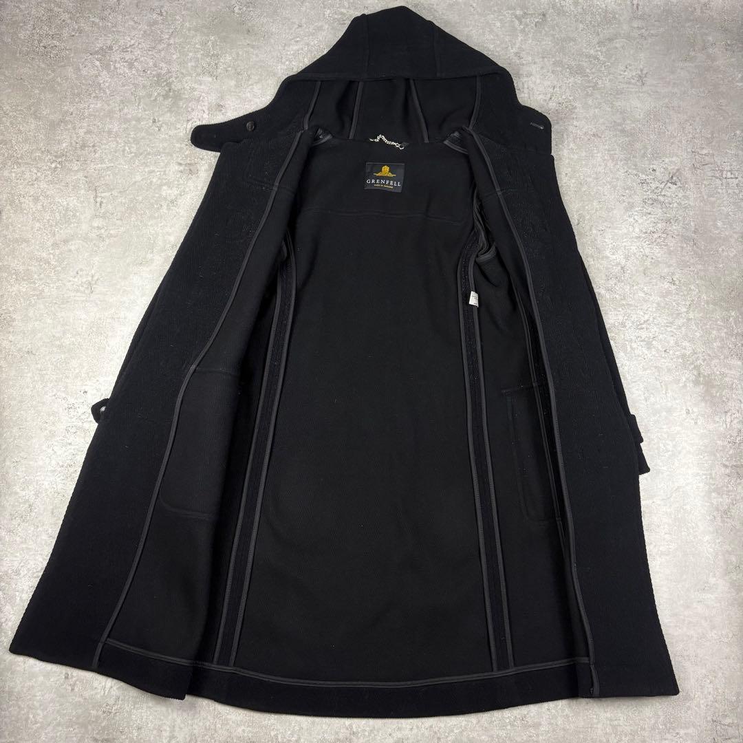 グレンフェル　GRENFELL ダッフルコート　ヘリンボーン　ウール　36 英国