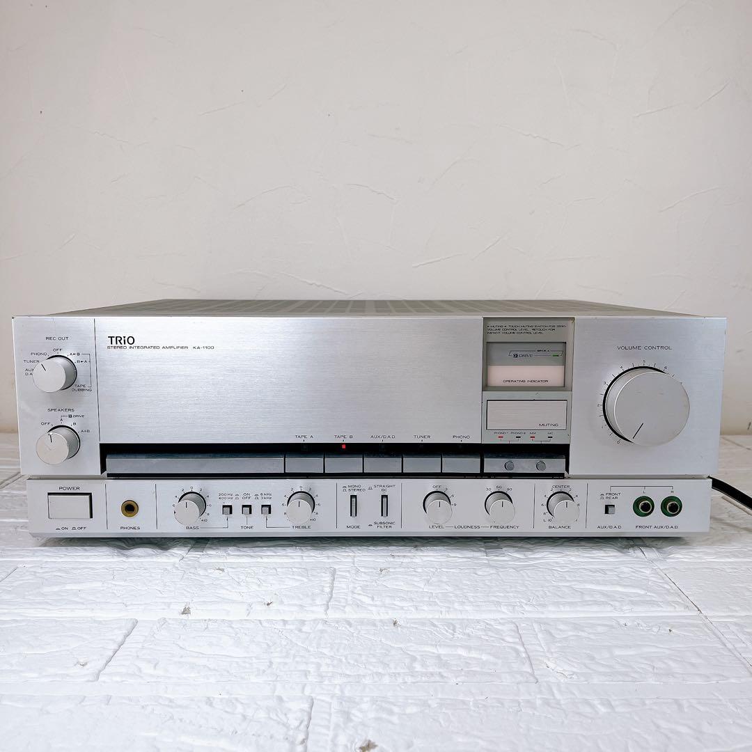 TRIO KA-1100 プリメインアンプ 通電確認済み 現状品