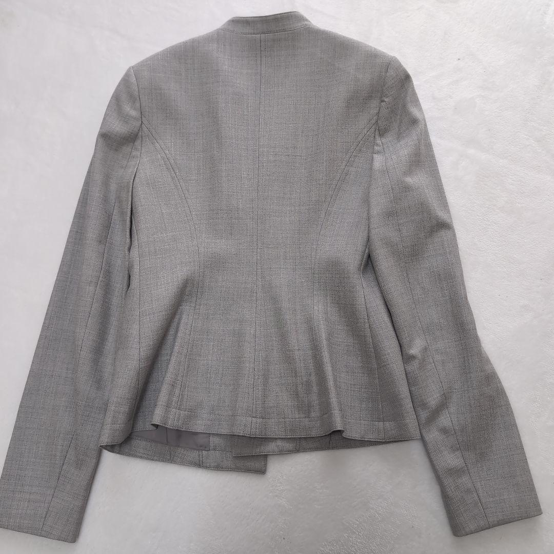 Theory　セットアップ　 スーツ　ノーカラー　センタープレス　Size00