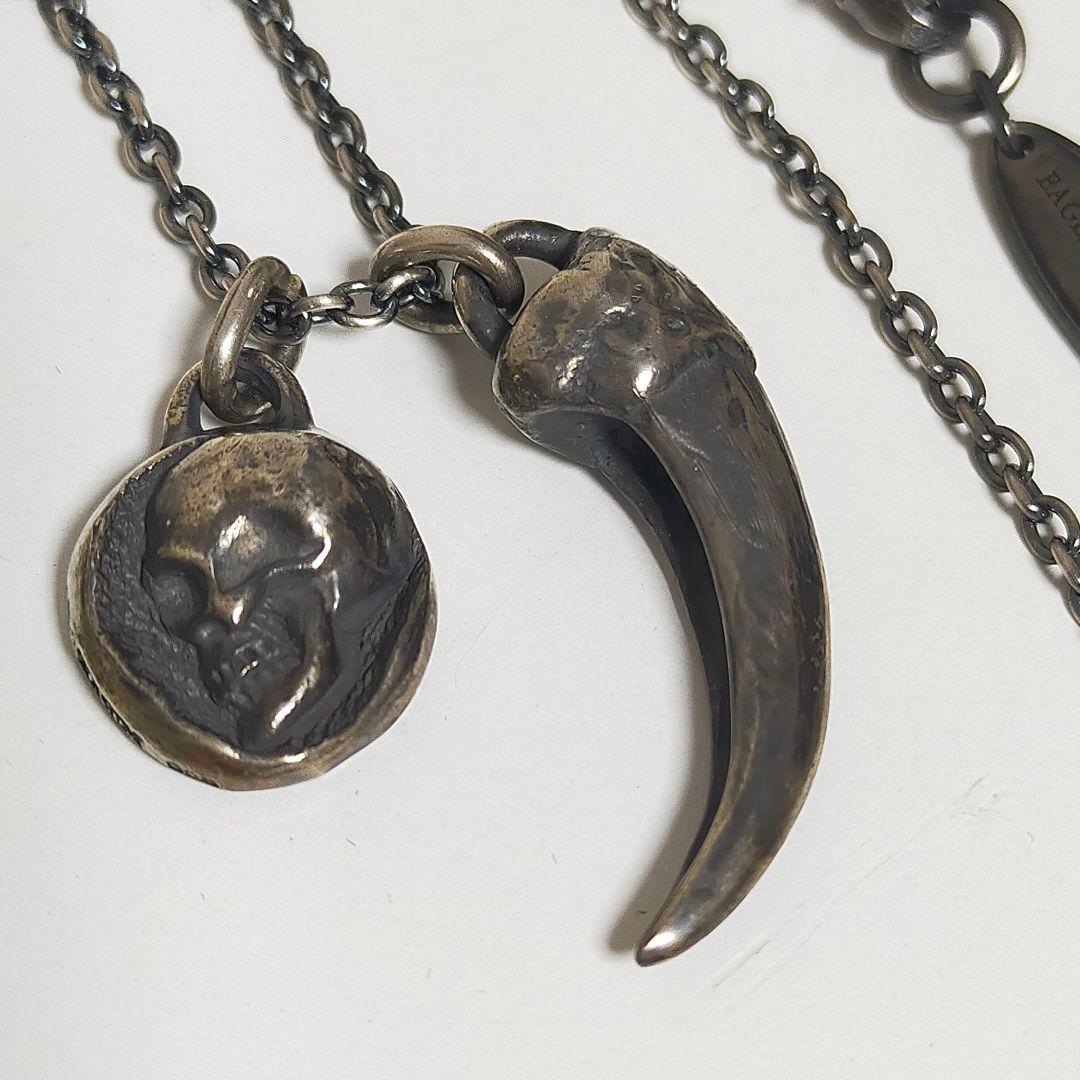 HARIM ハリム 希少廃盤 owl talon スカル ネックレス 925