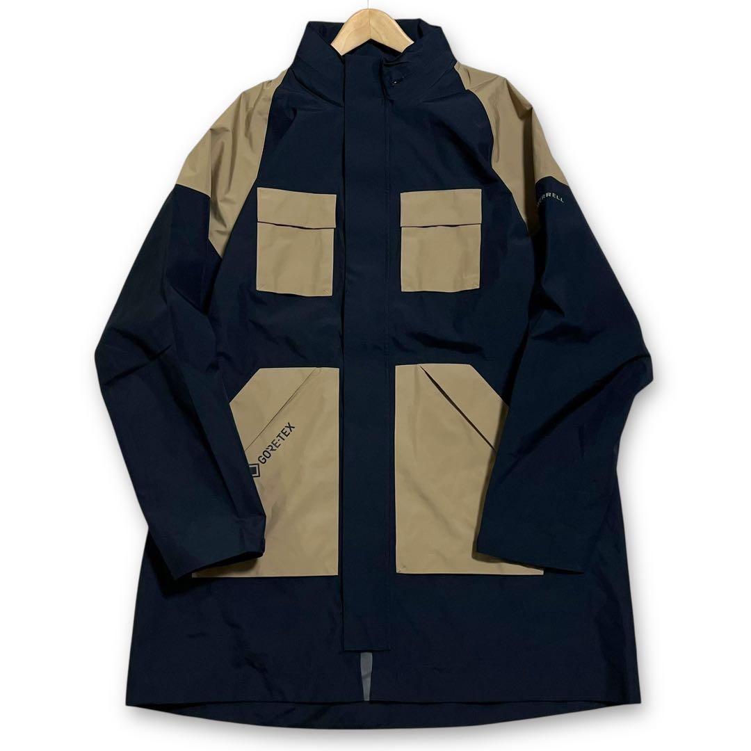 新品 MERELL メレル ゴアテックス 撥水 スタンドカラー レインコート