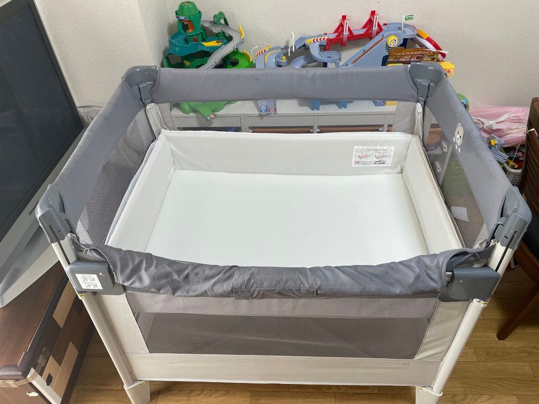 Aprica ベビーベッド ココネルエアーAB グレー