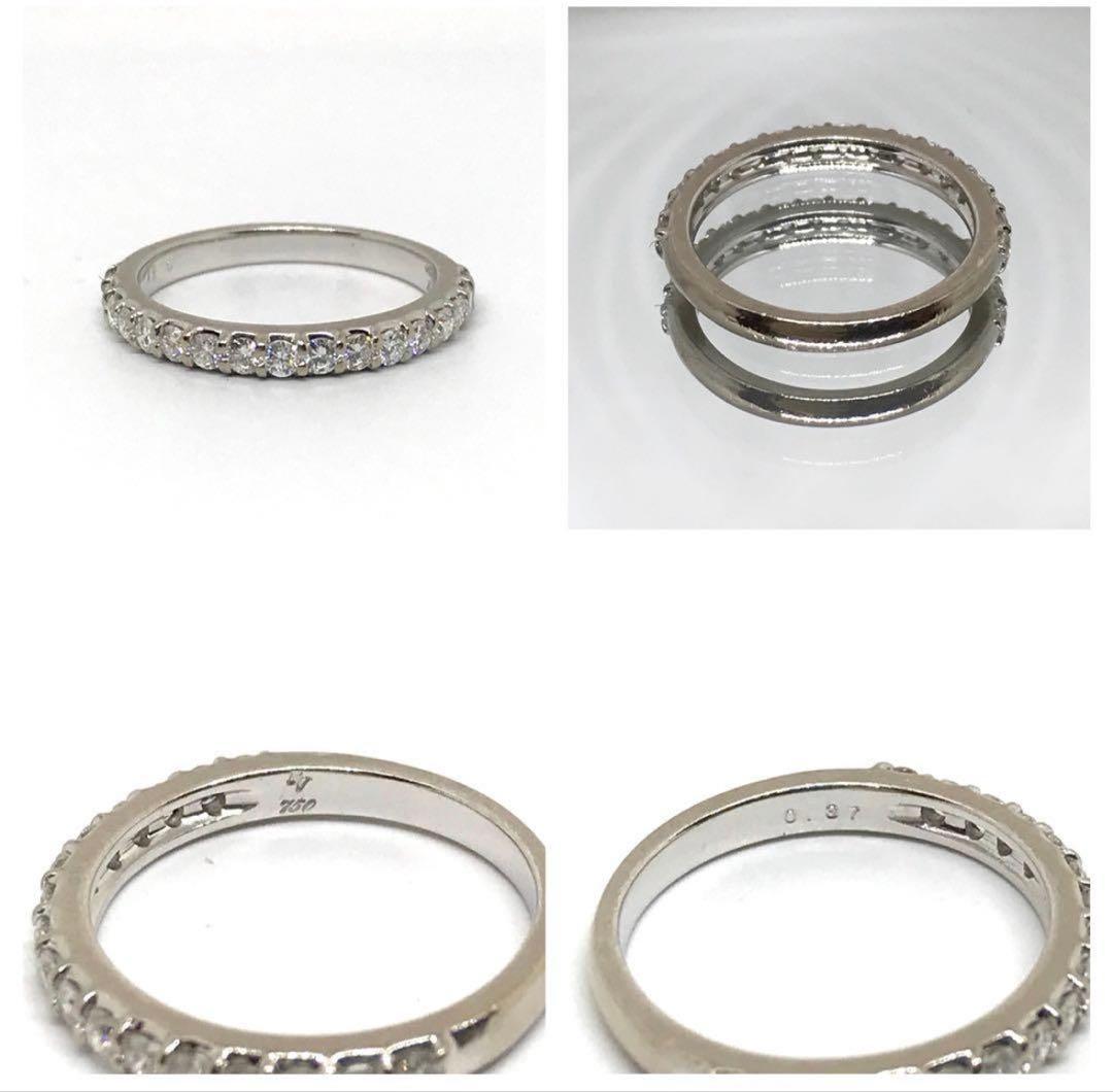 週末セール！！ポンテヴェキオ　ハーフエタニティリング　6号