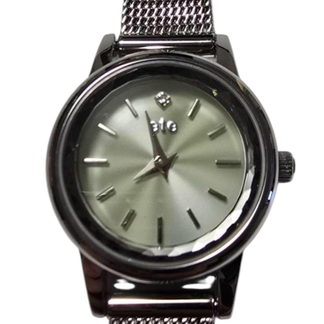 【新品】ete ソーラーウォッチ メッシュベルト ダイヤモンド