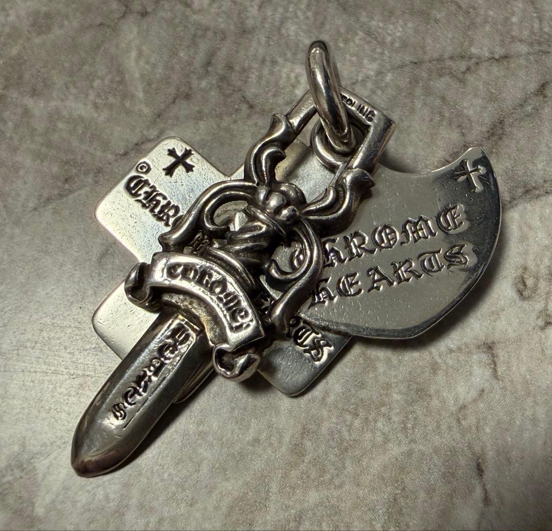 専用クロムハーツ　3トリンケッツ　ペーパーチェーン