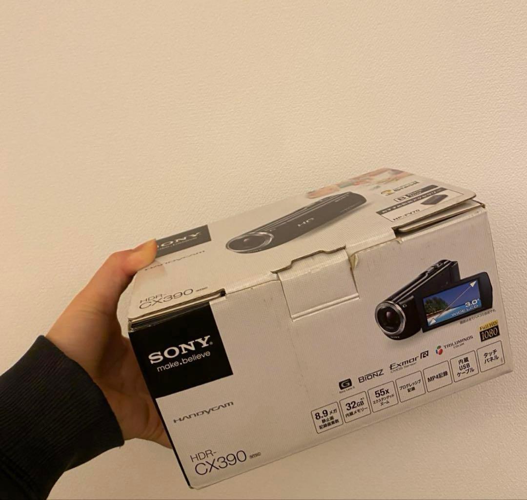 Sony HDR-CX390 ビデオカメラ 充電器・USBケーブルバッテリー付属