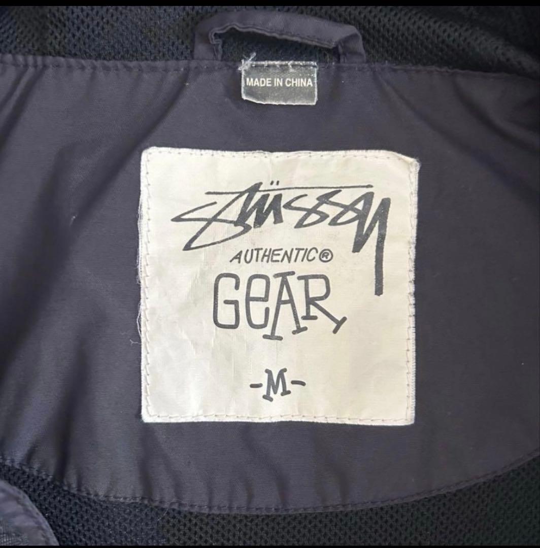 old stussy フード付きナイロンジャケット