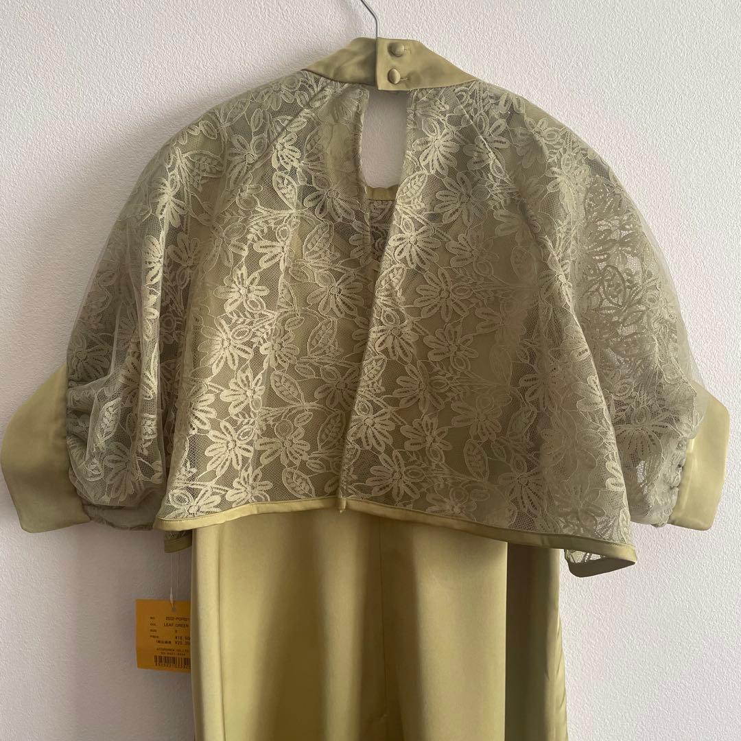 PINUE レースボレロ＆ドレスセット（LEAF GREEN）