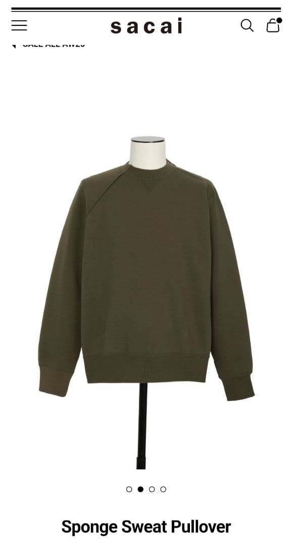25aw size3 sacai 新品Sponge Sweat Pullover