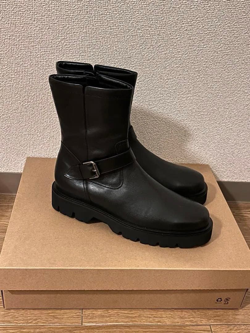 HIMIKO 本革 トラックソールエンジニアブーツ 撥水 未使用品✨