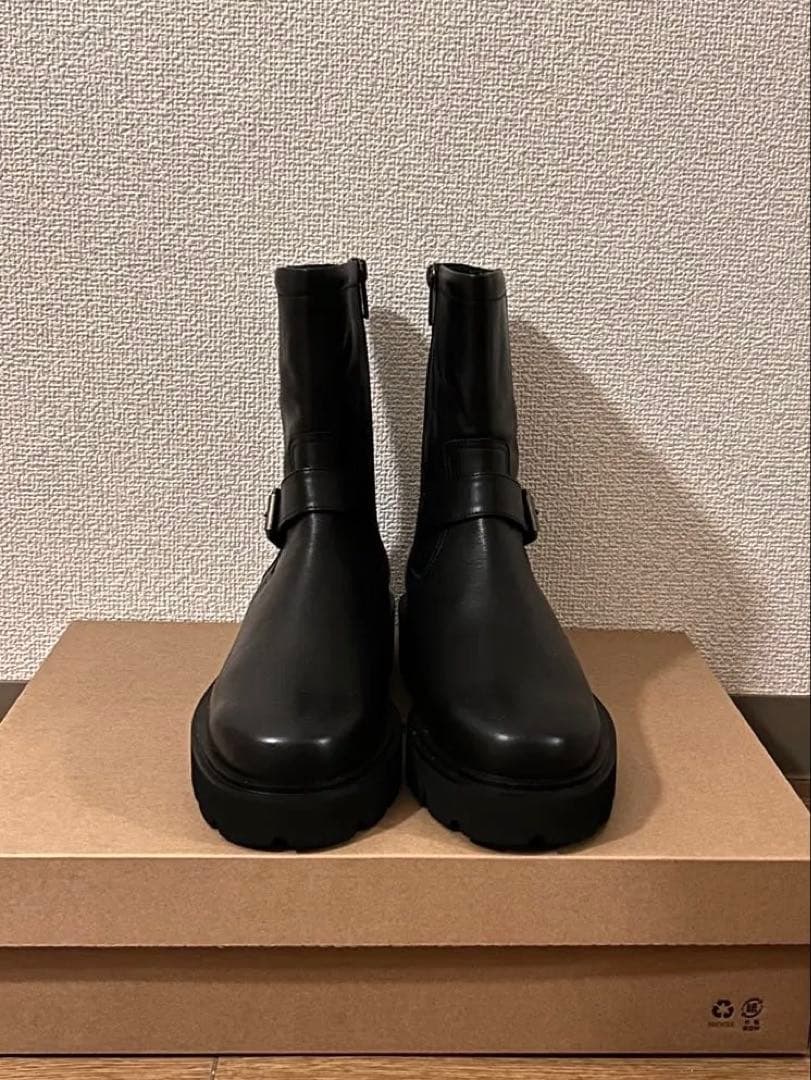 HIMIKO 本革 トラックソールエンジニアブーツ 撥水 未使用品✨