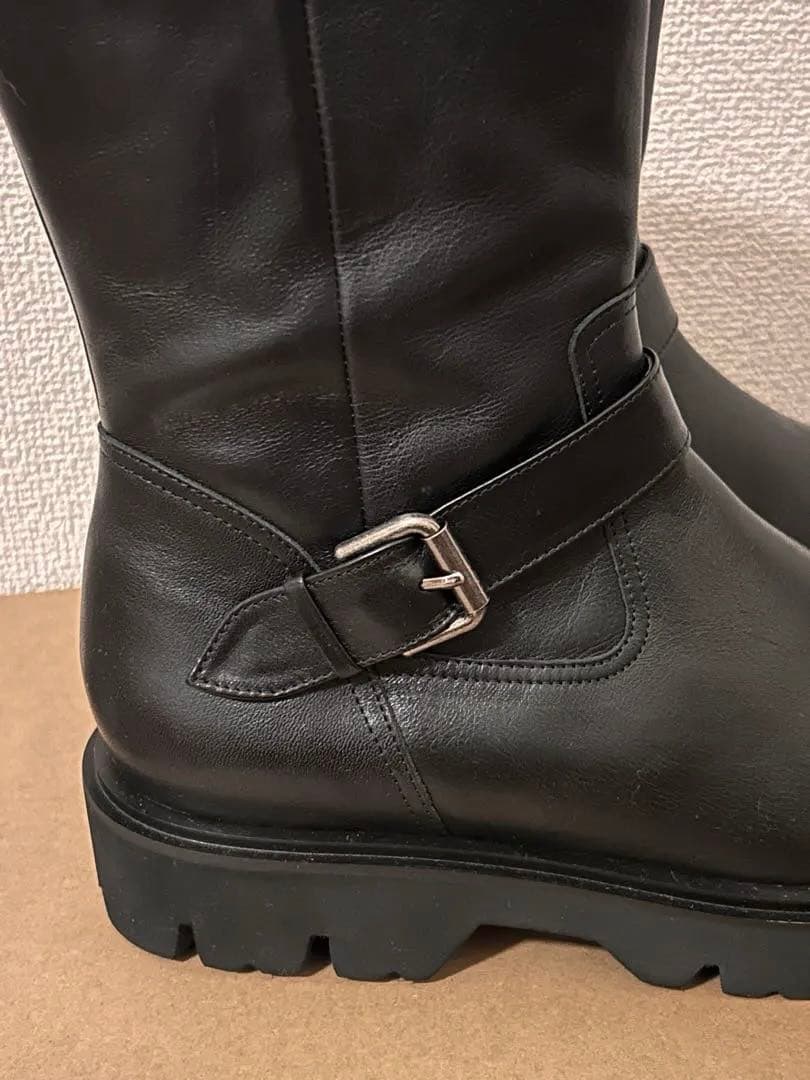 HIMIKO 本革 トラックソールエンジニアブーツ 撥水 未使用品✨