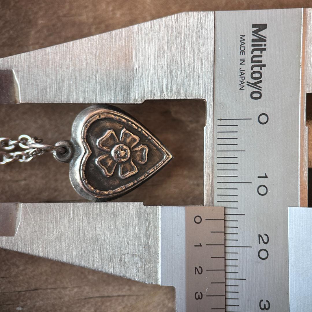 スウィートハートジュエリー　40s WW2　シルバー　勿忘草の花